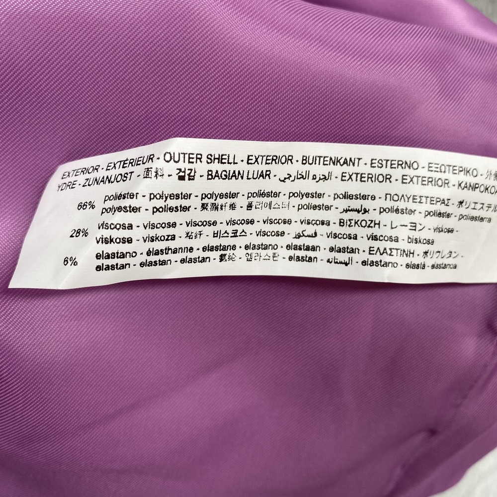 Zara Blazer Dress Womens Small Lilac Cutout One Button Jacket Office Siren - Picture 11 of 15